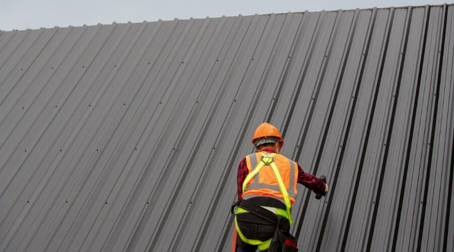 Professional metal roof installation services in Julian, NE